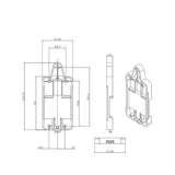 Sonoff DR DIN <br> מגש מסילה מותאם ל RF Pow TH10 TH16 Dual G1 - systems-il