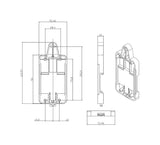 Sonoff DR DIN <br> מגש מסילה מותאם ל RF Pow TH10 TH16 Dual G1 - systems-il