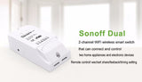 Sonoff Dual 2CH <br> מפסק אלחוטי חכם - systems-il