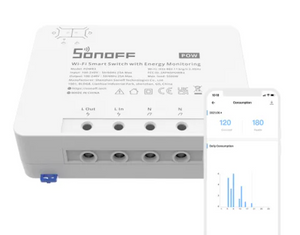 Sonoff Pow R3 HIGH POWER SMART SWITCH <br> מתג אלחוטי חכם לחשמל גבוה עם מנטר חשמל מובנה - systems-il